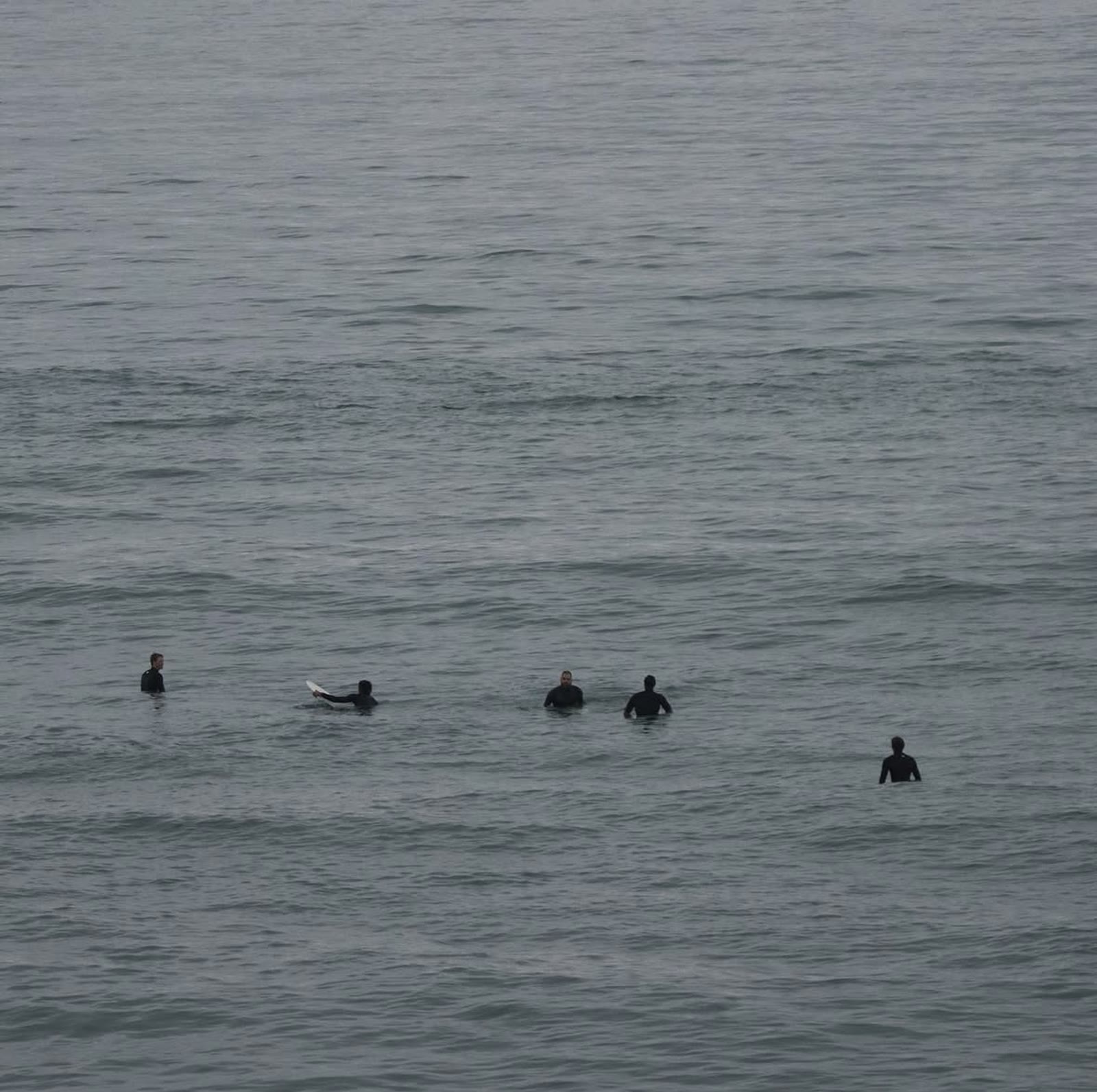 Surfers waiting in the lineup